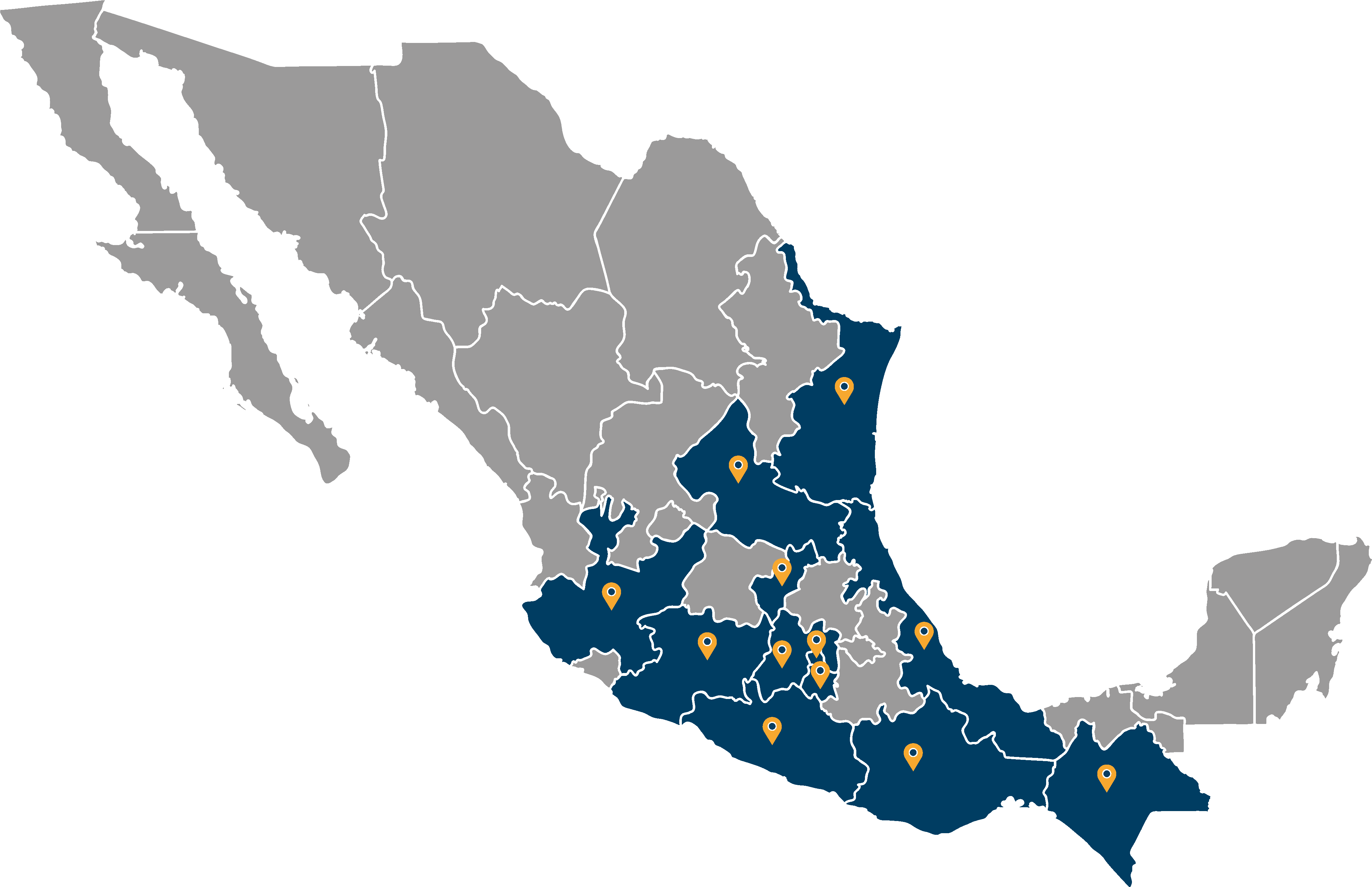 Mapa de cobertura Consultoría A&C